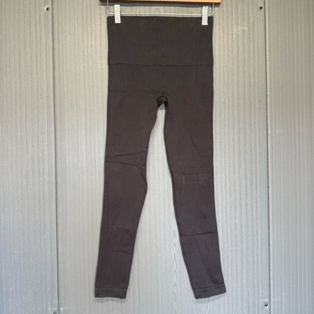SPANX Black Waistband Stretch Leggings Size Medium